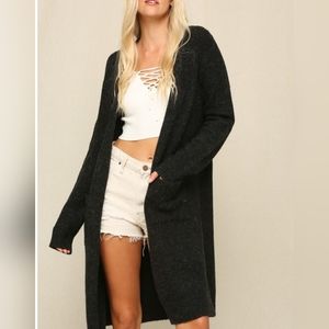 ONYX COZY MIDI DUSTY CARDIGAN